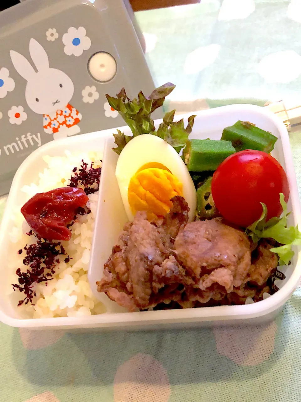 2023.9.19  ＊今日のお弁当＊おくらのおかか和え♩.•|rinrin*mama*さん