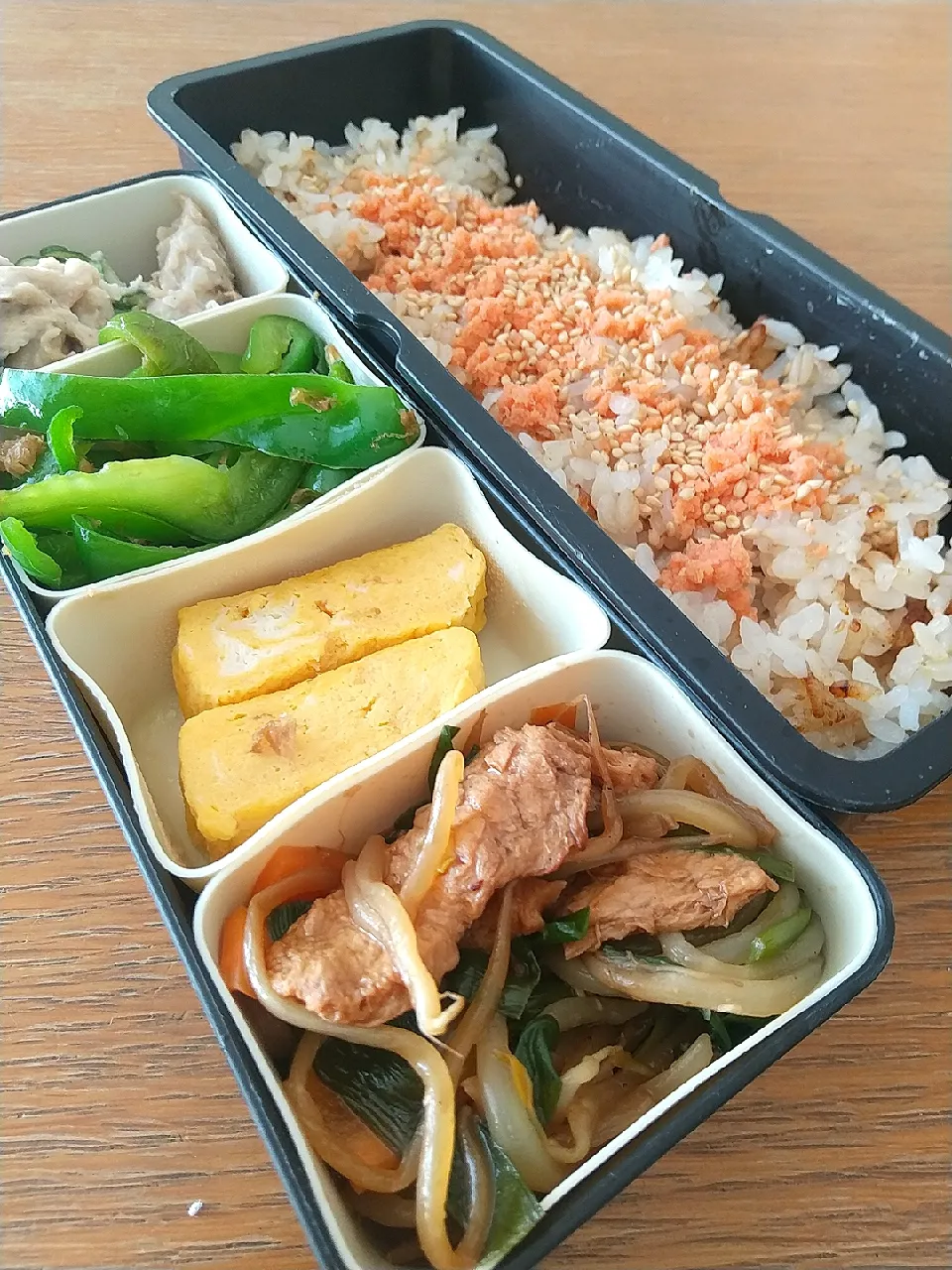 大豆のお肉のニラもやし弁当|まきごろうさん