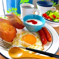 普通のバゲットモーニング🥖🥗☕️ いただきます🍽️|S の食卓2さん