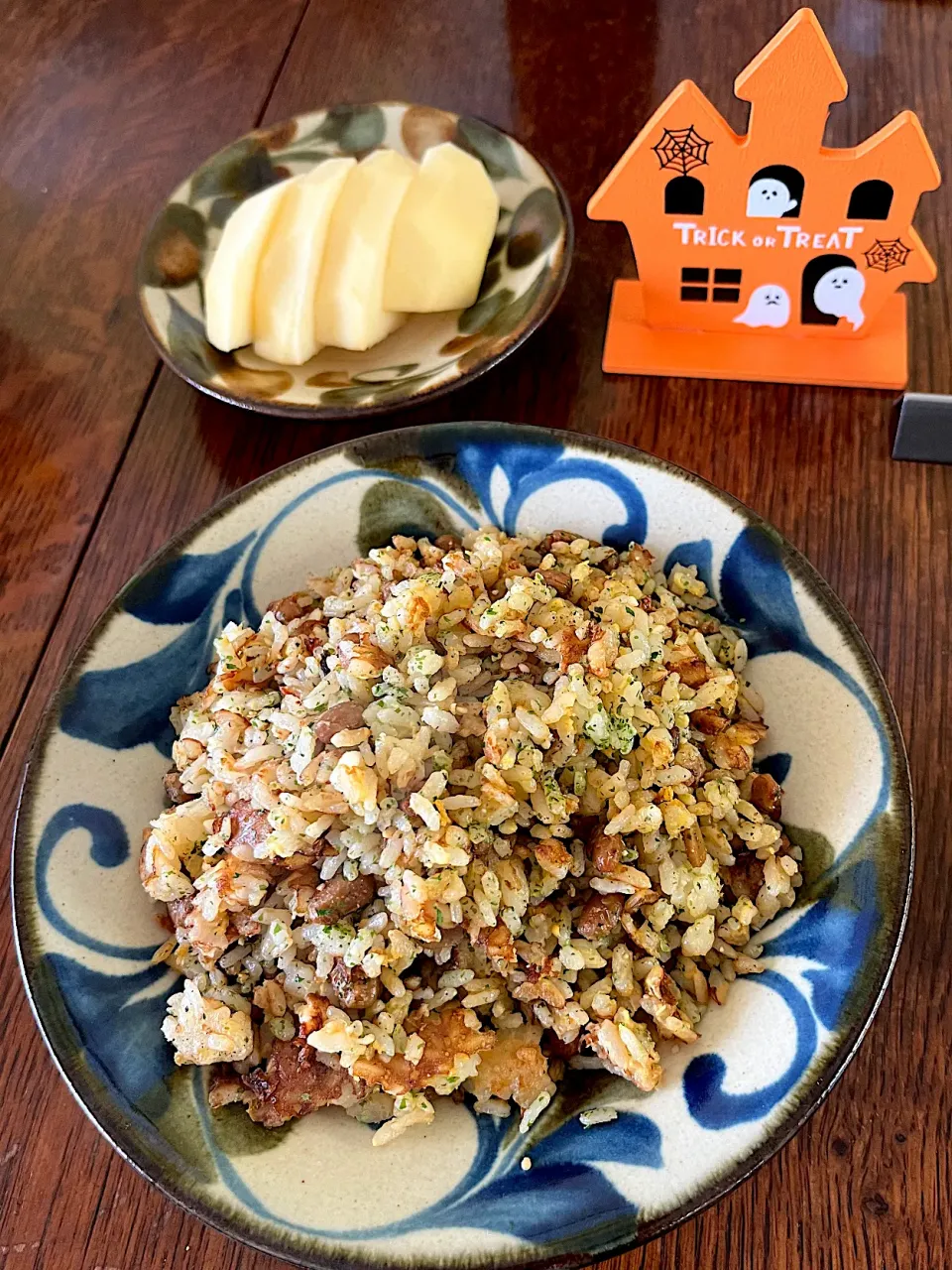 ランチ♯納豆チャーハン|小松菜さん