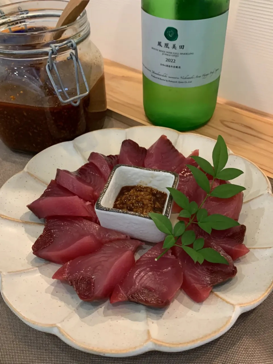 醤油糀で鰹の刺身|ケイさん