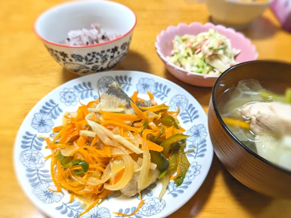 野菜たっぷり鰤南蛮😊|きなこもちさん