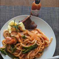レンチンナポリタンうどん