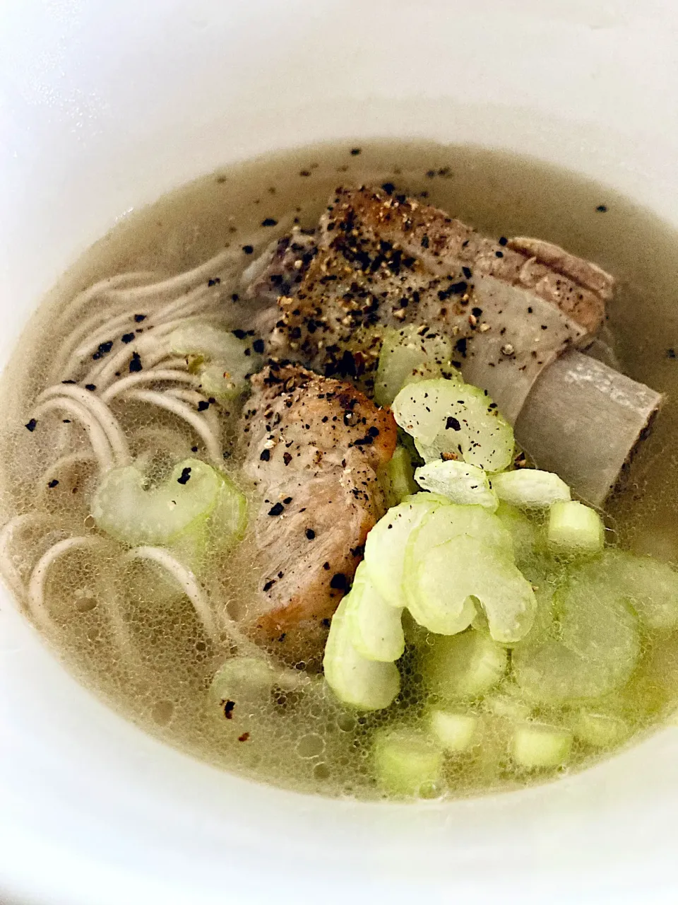 Snapdishの料理写真:レモスコがポイントなソウキソバ風煮麺|GREENさん