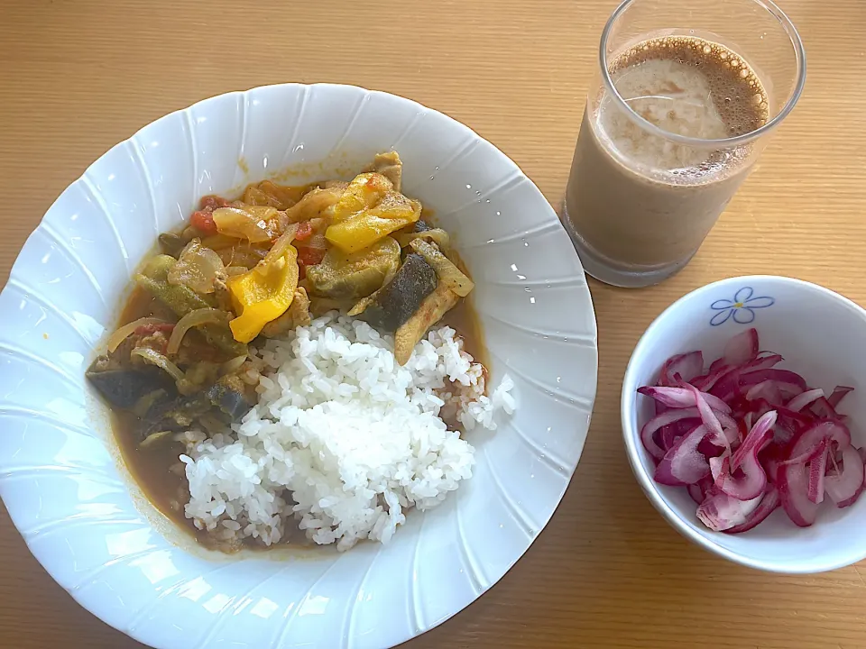 スパイスカレー&紫玉ねぎの酢漬け|kenさん