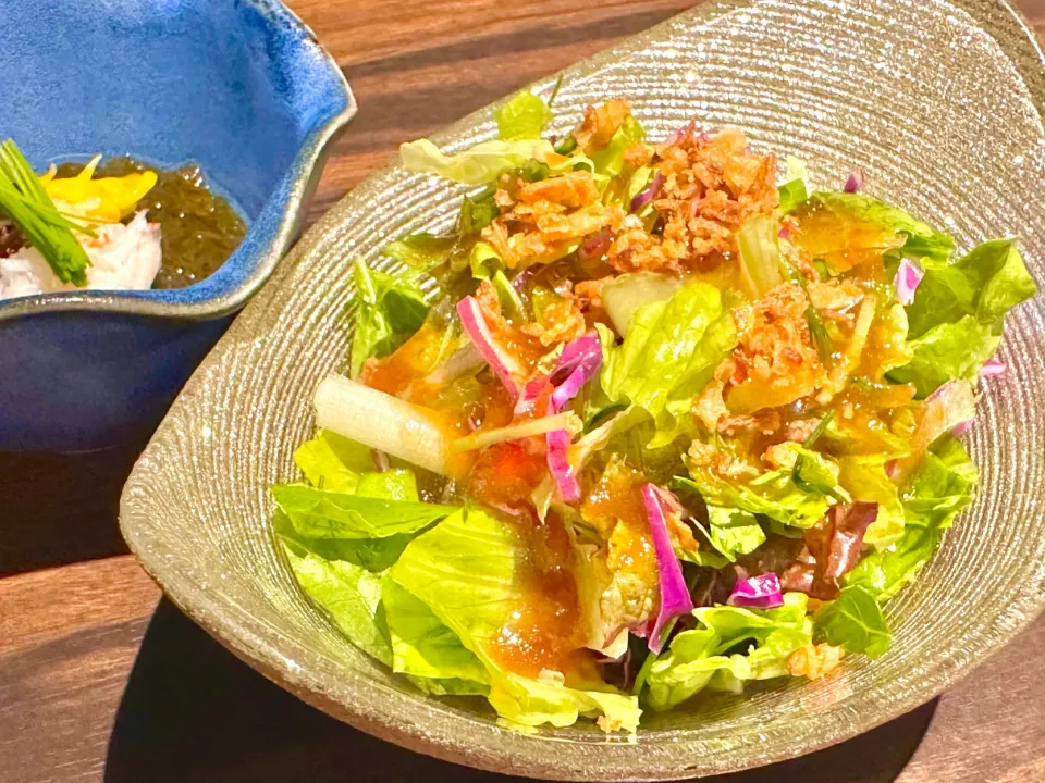 つきだしとサラダ🥗|女神さん