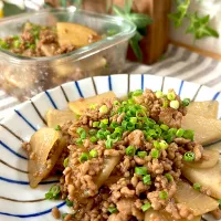 大根とひき肉のあんかけ
