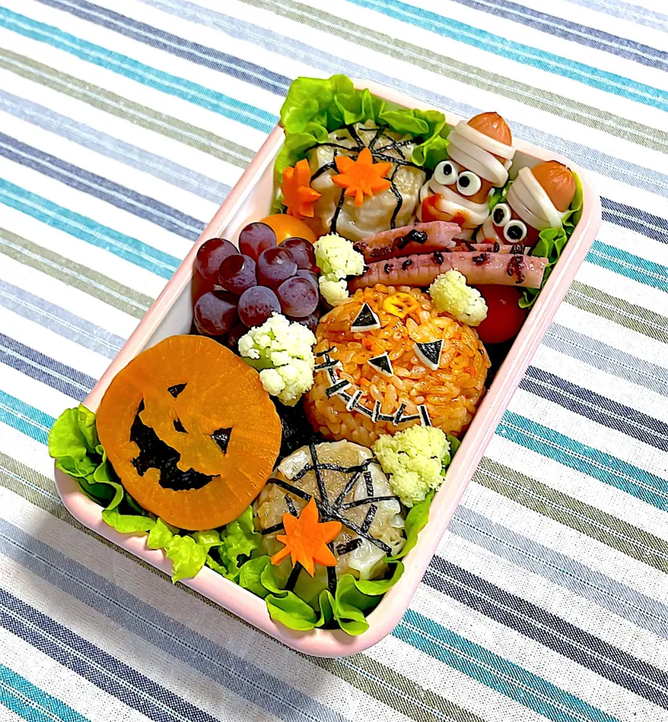 Snapdishの料理写真:ハロウィン🎃弁当作りました😉|akkiyさん