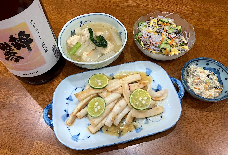 地酒でいっぱい 週末晩ご飯|sakuramochiさん