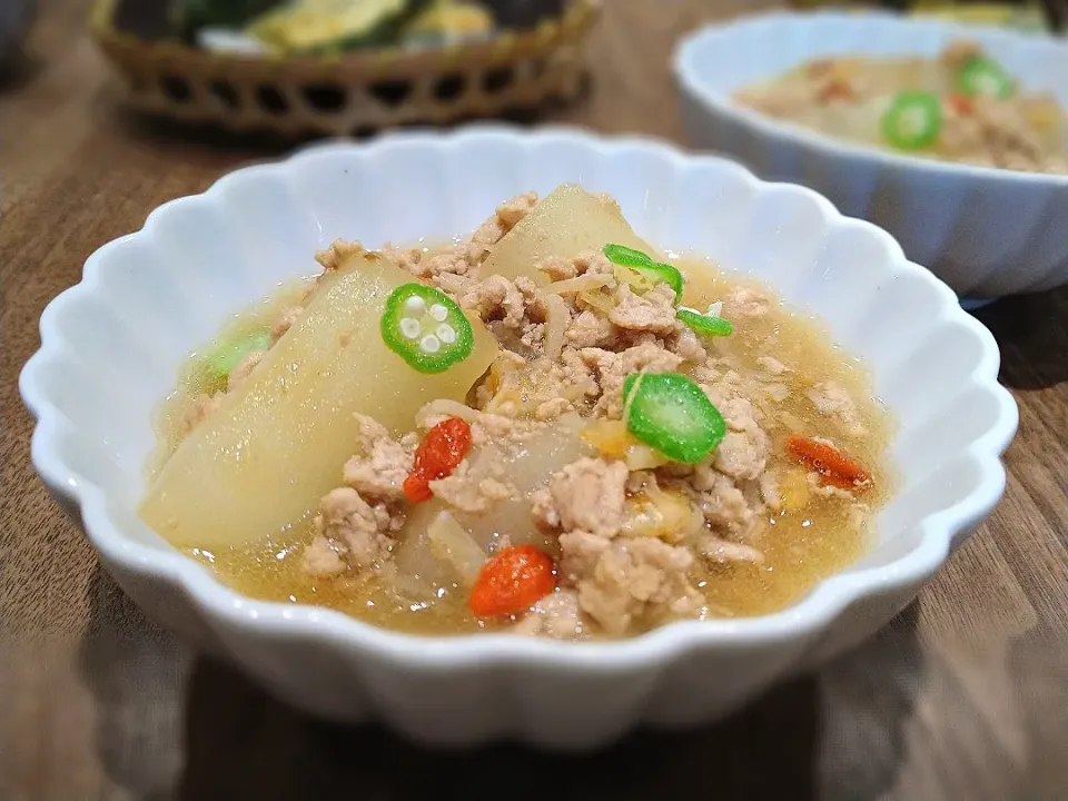 夕顔と豚ひき肉の中華風|古尾谷りかこさん