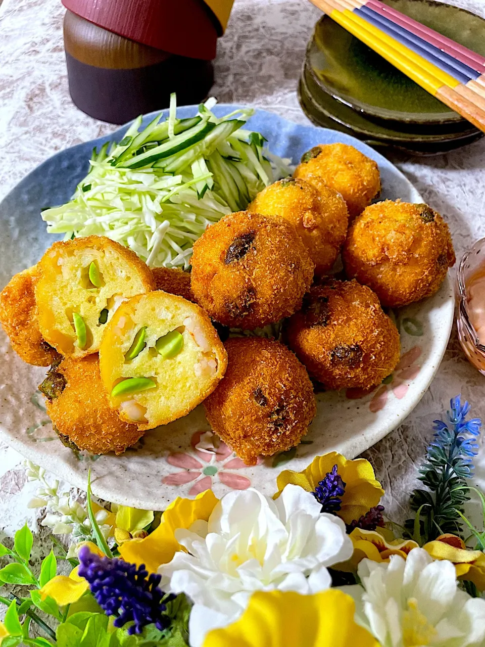 バシュランさんの料理 「海老カツ」でバシュランさん❤️お誕生日おめでとうございます🎂🎉|いっちゃんさん