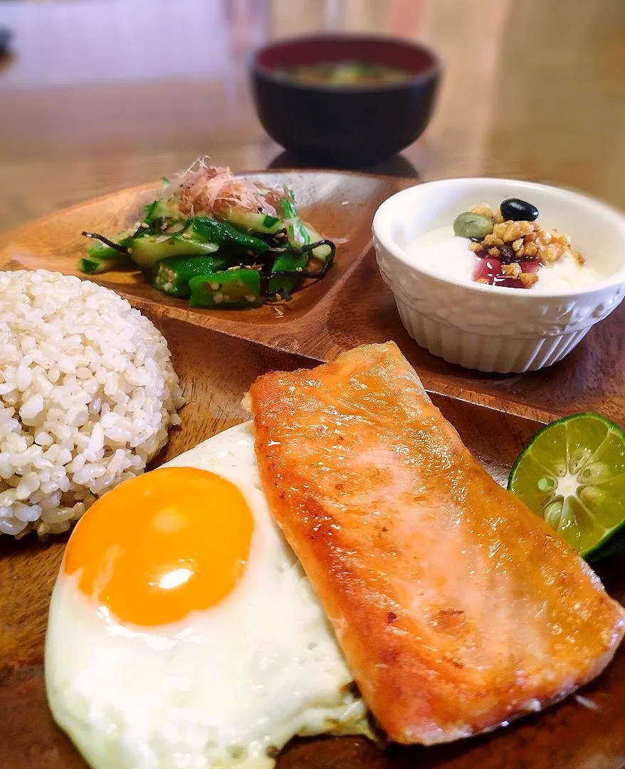 ワンプレート朝ご飯♪|ちびさん