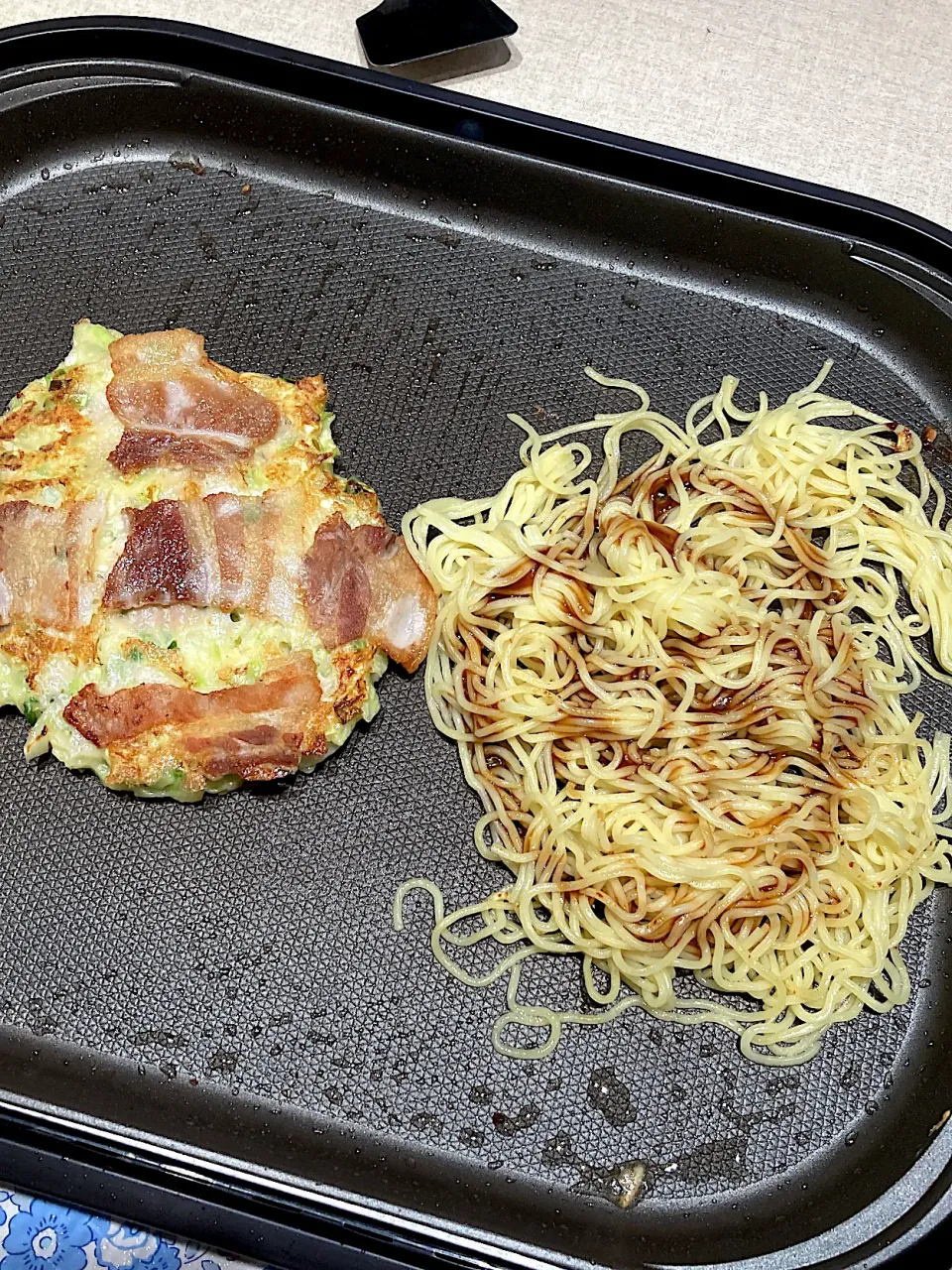 Snapdishの料理写真:やっぱりやりたくなる　お飲み焼きセット|おしゃべり献立さん