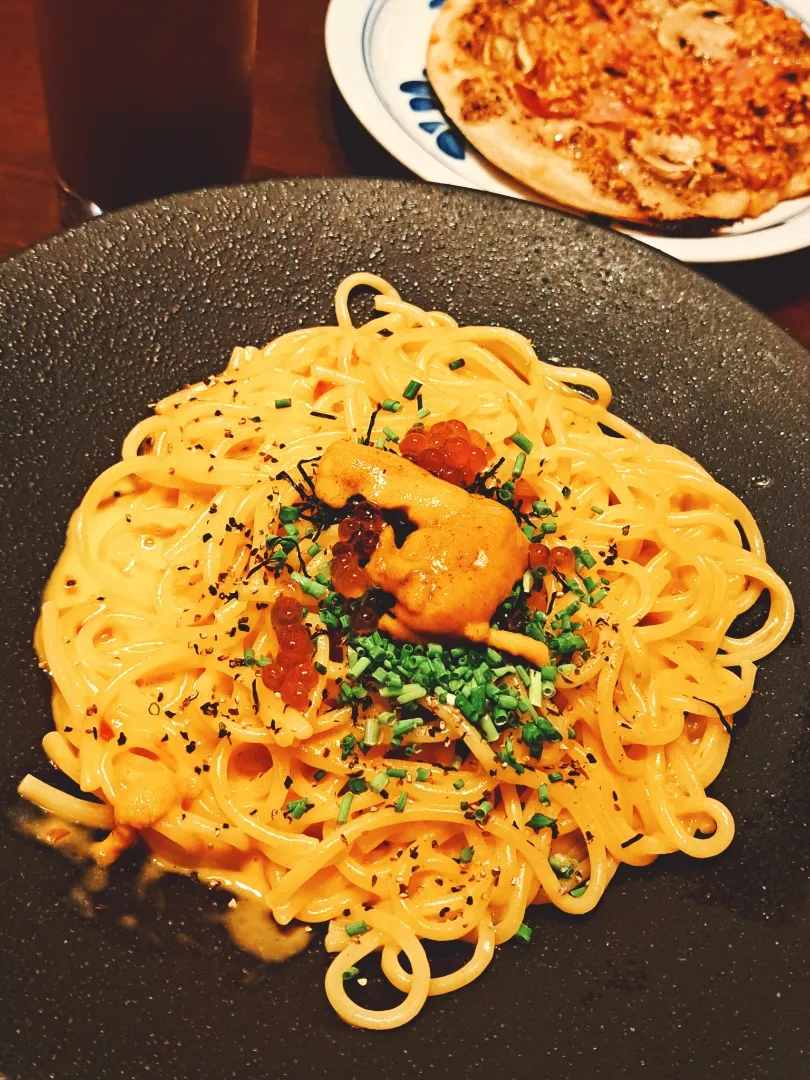 【”うにといくら”の濃厚うにクリームパスタ】|琥珀さん