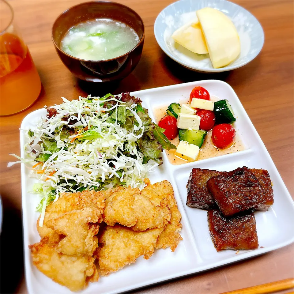 Snapdishの料理写真:鶏むね肉の唐揚げ|teritamagoさん