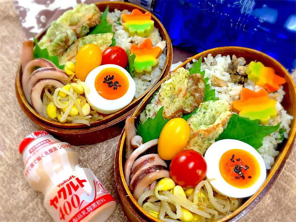 Snapdishの料理写真:今日の夫婦弁⁽⁽ ◟(灬 ˊωˋ 灬)◞ ⁾⁾💕|桃実さん