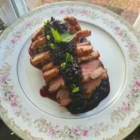 Smoked duck with blackberry  pepper sauce! # smoked duck|Mrkool@242さん