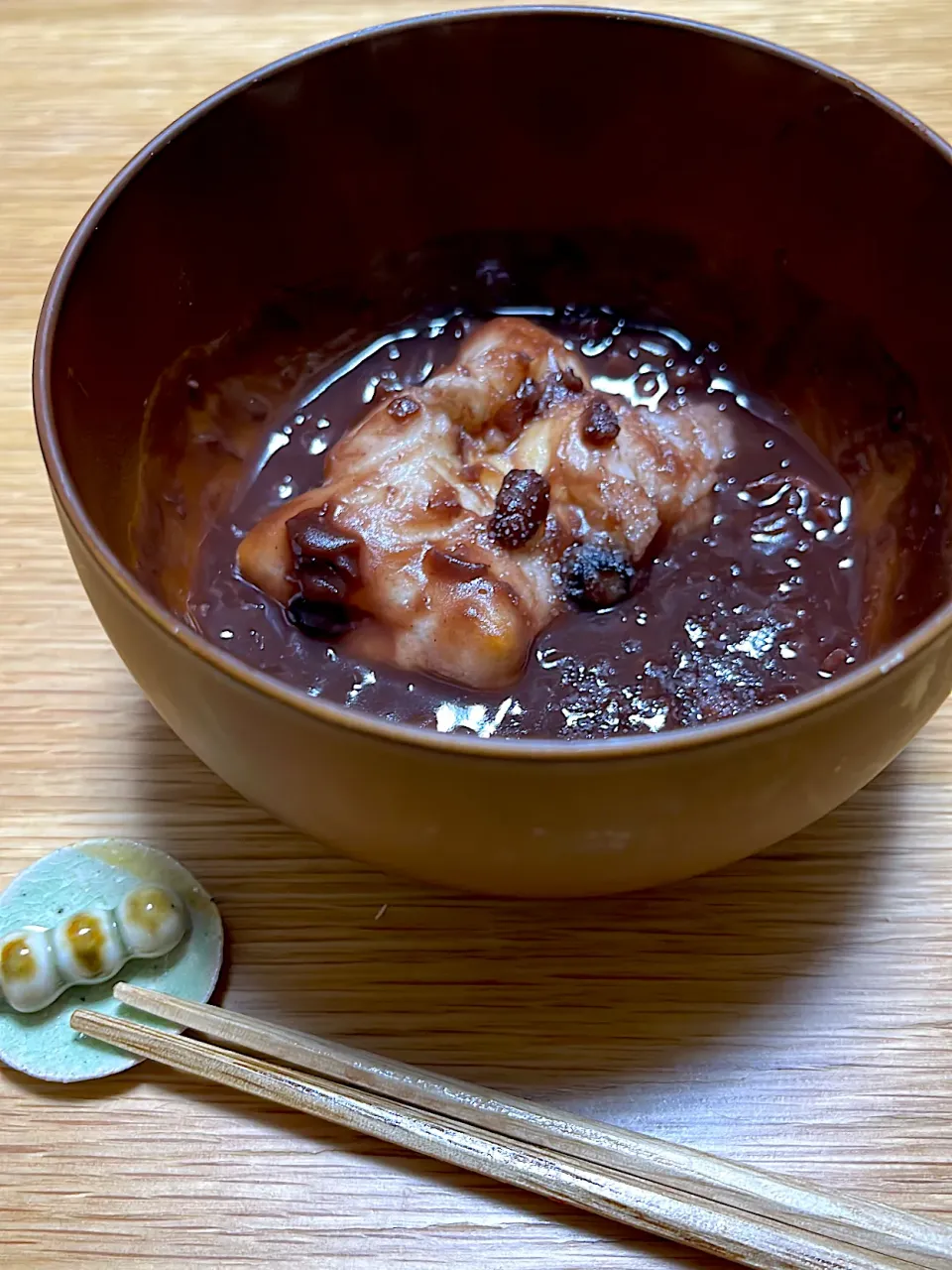 食後のデザート~豆餅ぜんざい~|ゆかｕさん