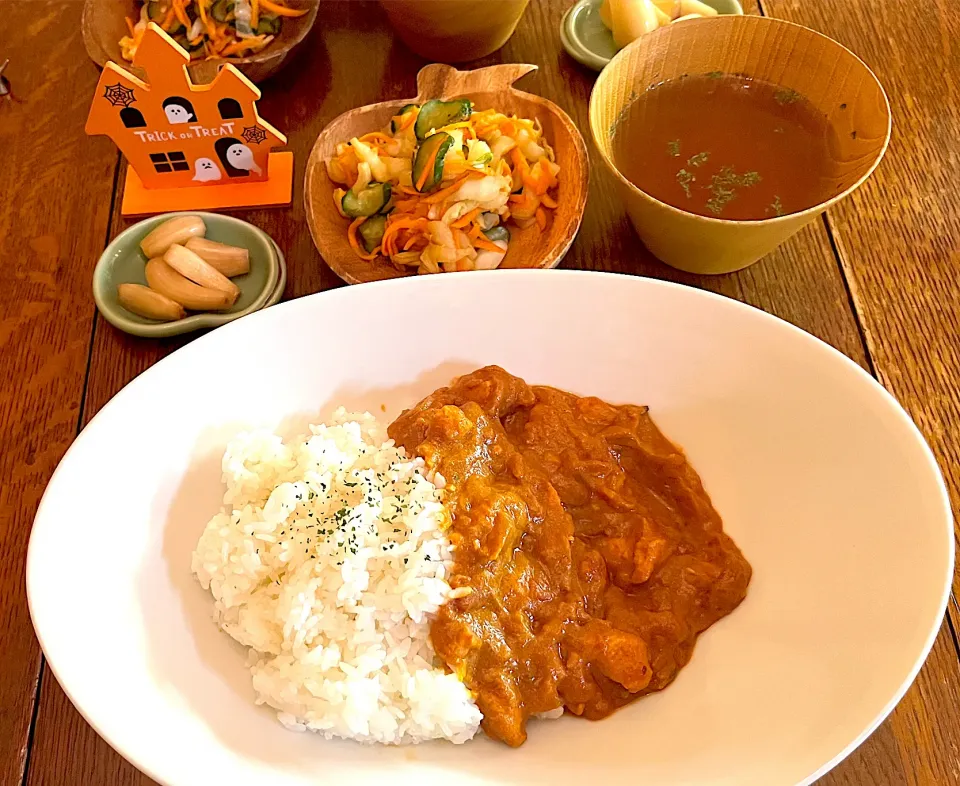 晩ごはん♯バターチキンカレー|小松菜さん