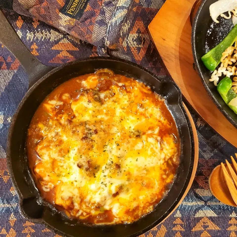 あふれチーズ麻婆豆腐|オハナシマンさん