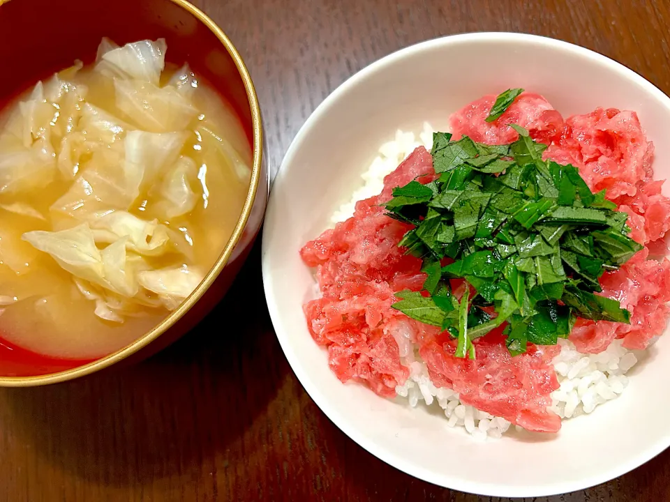 ねぎとろ丼|あづきさん