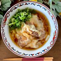 大豆ののお肉で作る麻婆ワンタン麺🍜