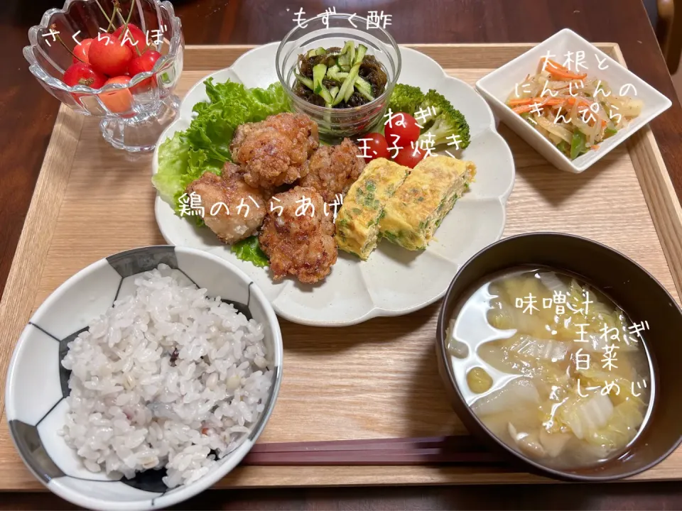 から揚げ 夕食|ゆいすけけさん