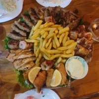 Snapdishの料理写真:macedonian grill  (combined)|Buvljak onlineさん