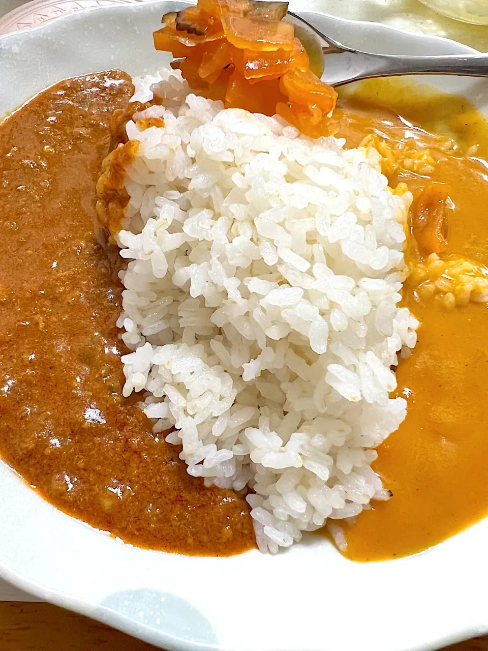 Snapdishの料理写真:カレー🍛相い掛け|Tomoko  Kawaharaさん