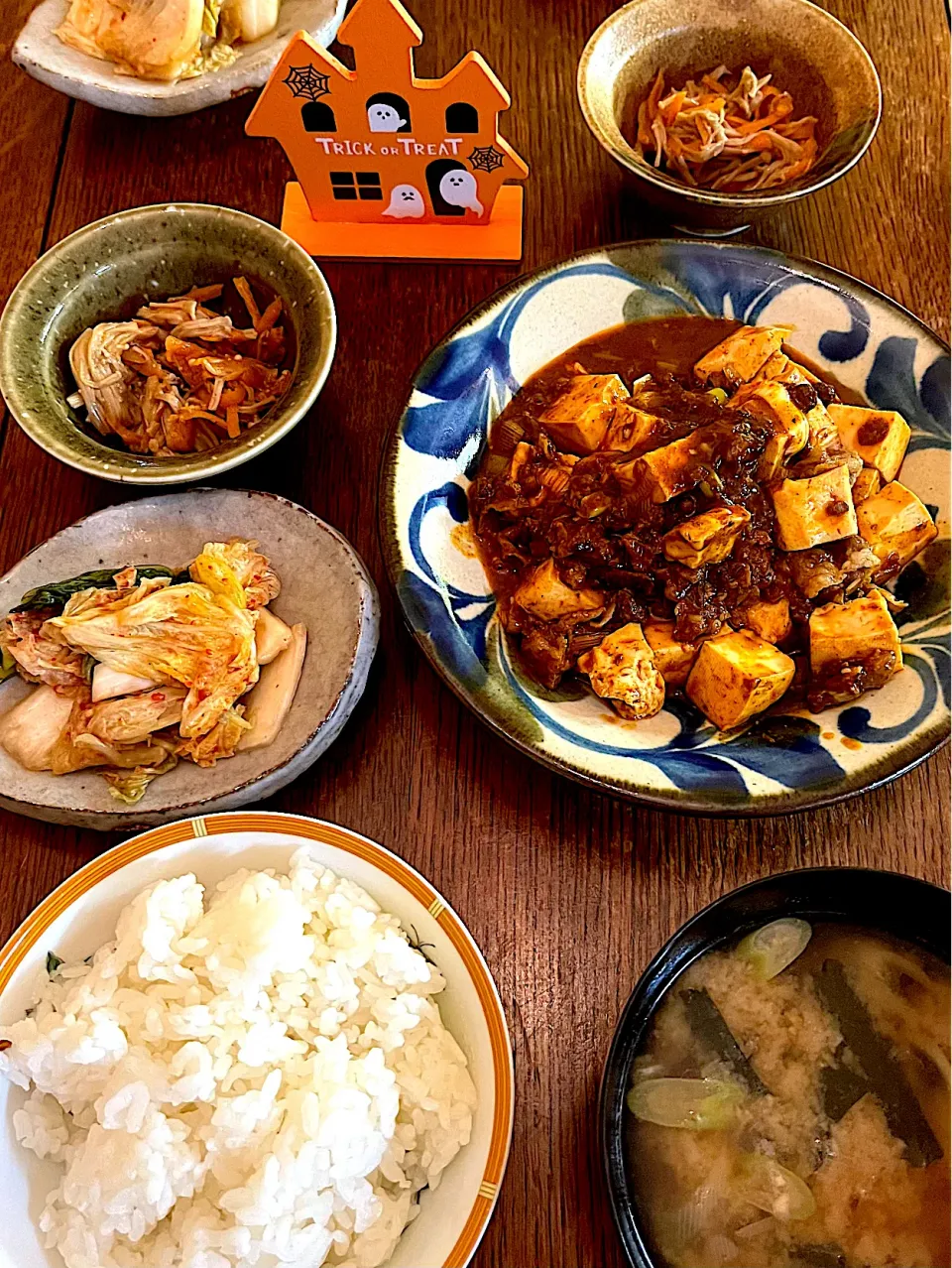 晩ごはん♯麻婆豆腐|小松菜さん