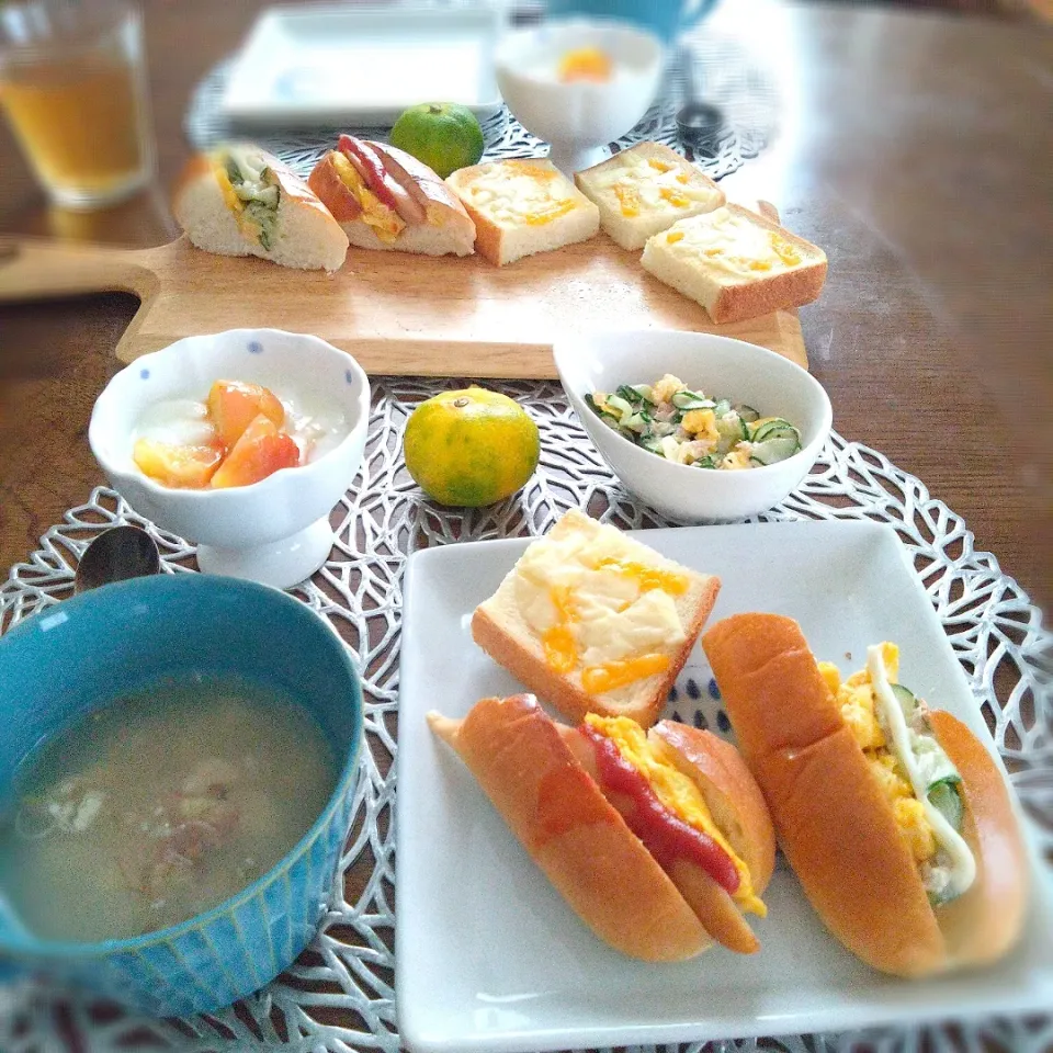 Snapdishの料理写真:朝ごはん⛅！|まめころさん