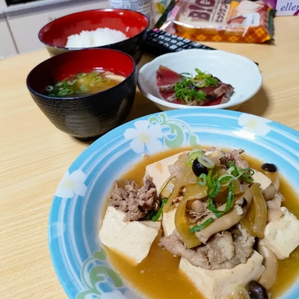 昨日煮込んだ肉豆腐。|ariyo4200さん