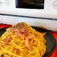 Snapdishの料理写真:エブリノでカルボナーラ🍝