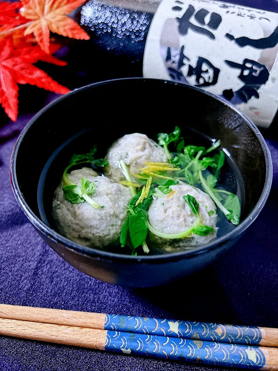 シャキシャキ蓮根入りふわふわアジのつみれ汁|オーロラさん