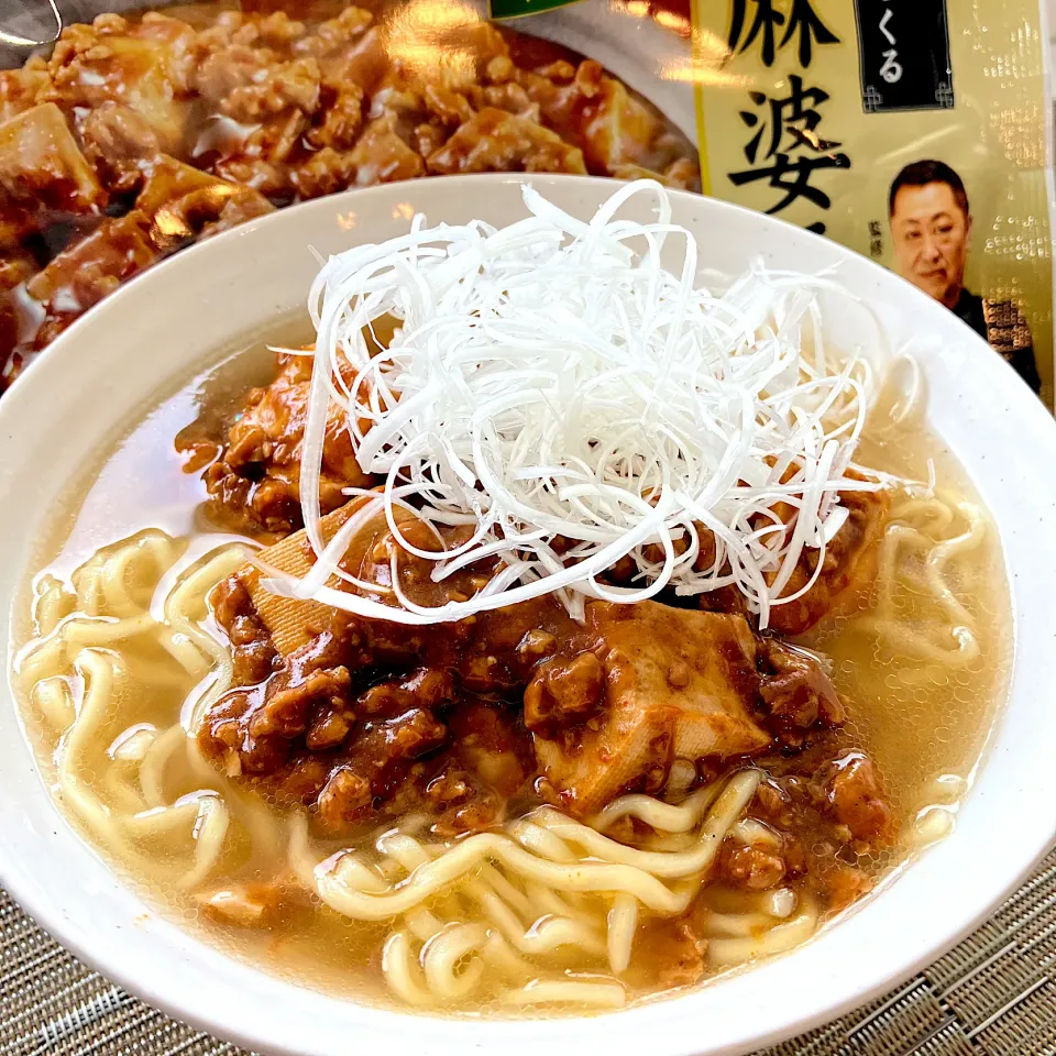 【菰田欣也監修(大豆のお肉)中華シリーズ4品】麻婆豆腐ﾃﾞ麻婆ラーメン|KAORIさん