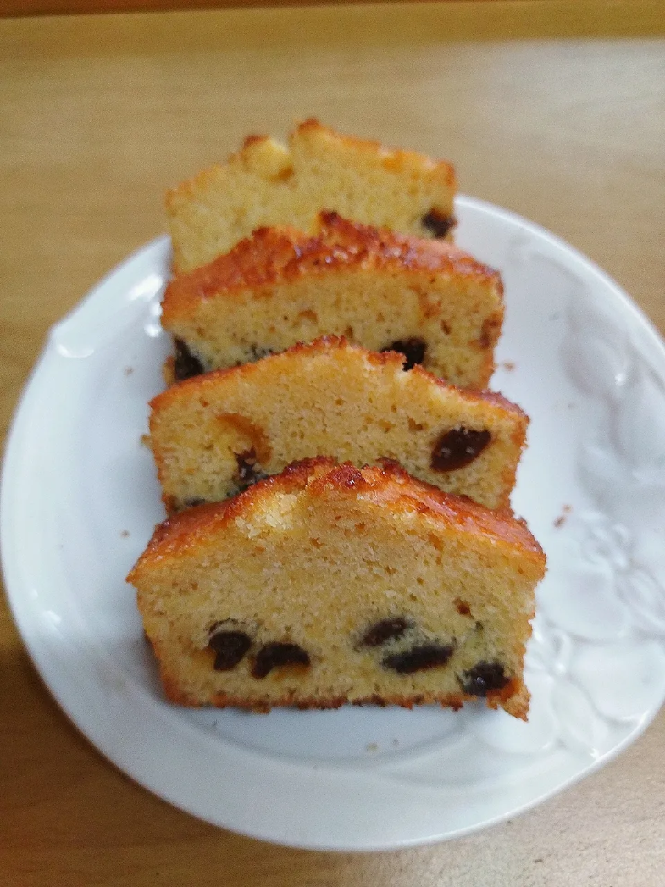 ラムレーズンのパウンドケーキ|みみねこさん