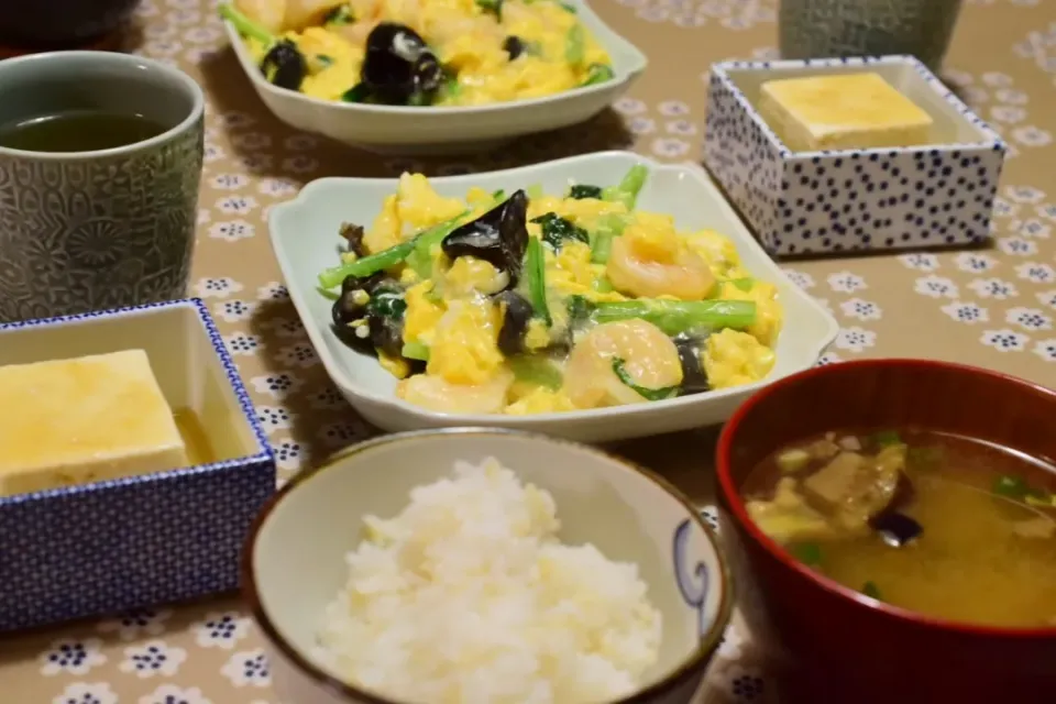 海老とたまごの中華あんかけ|うにんぱすさん