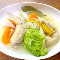 Snapdishの料理写真:手羽とたっぷり野菜の塩麹スープ煮|寅子さん