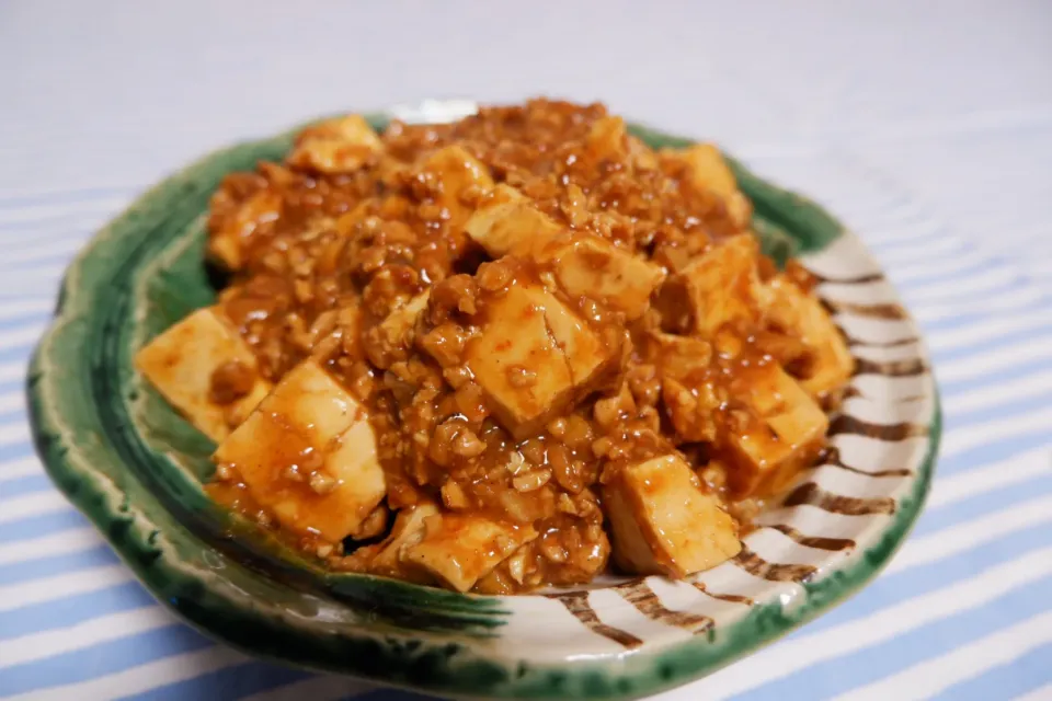 大豆のお肉で麻婆豆腐|もふもふさん