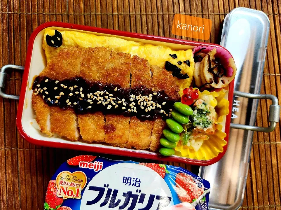 Snapdishの料理写真:JK弁当８８～男子？！喜ぶのっけ弁|かのりさん