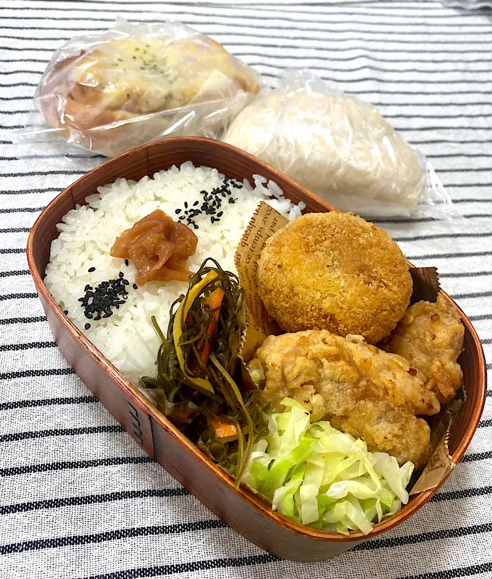 Snapdishの料理写真:三男男子高校生弁当|mickyさん