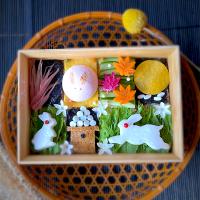 お月見モザイク弁当🐰🌕