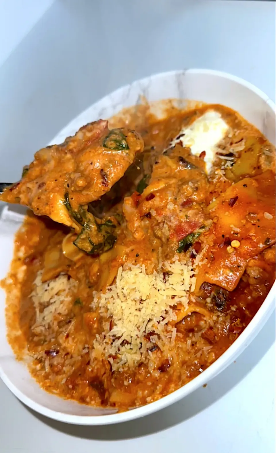 Three Cheese Spinach Lasagna soup|Tawanjaさん