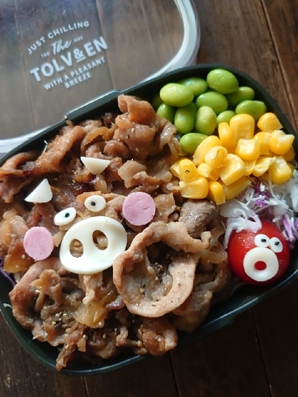 漢の…次女用🍱モリモリ食える豚の生姜焼き丼弁当|ᵏᵒᵘさん