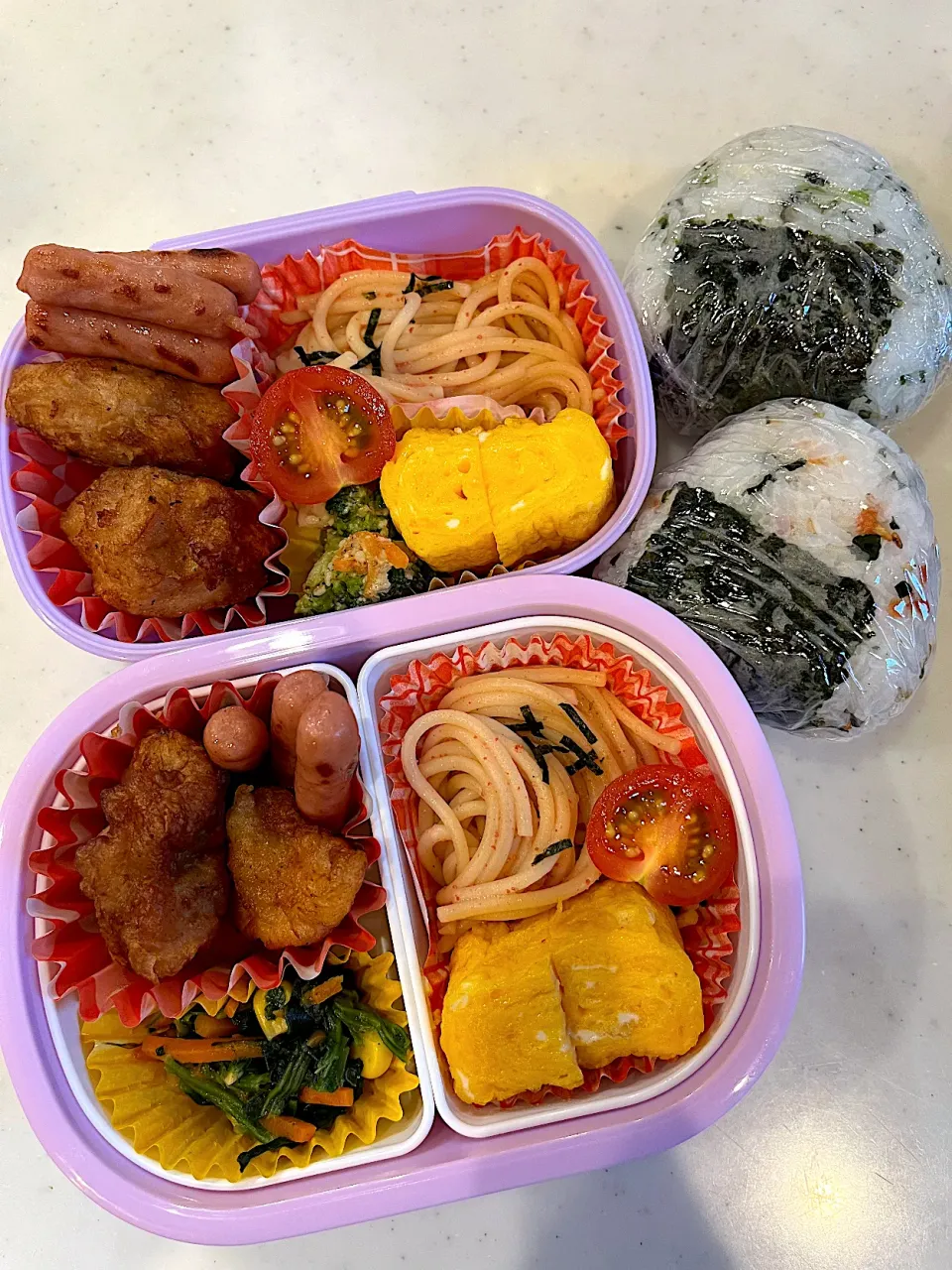 Snapdishの料理写真:2023.9.29 (金) 子どもたちのお弁当🍱|あっきーよさん