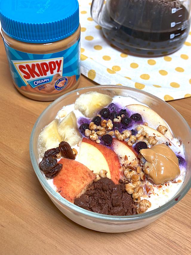 ピーナッツバターヨーグルトオーバーナイトオーツ/ぽっぽ