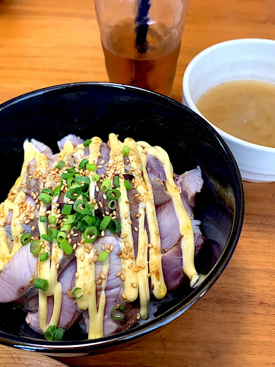 はまち炙りマヨ丼|きょんさん