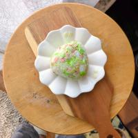 雪若丸deコールスロー風ガリバタマヨおにぎり