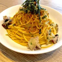 カツオと大葉の和風パスタ