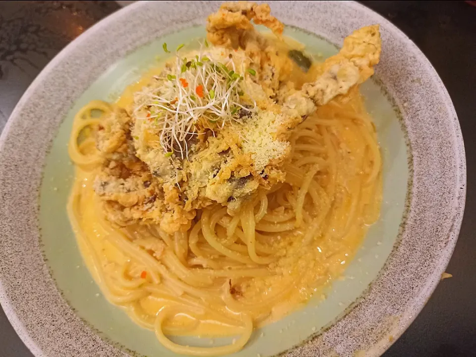 soft shell crab spaghetti|Kay Aiさん